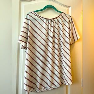 LOFR mixed media blouse xl